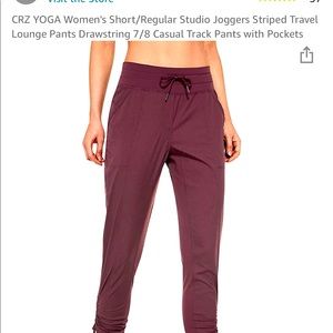 Short/Regular Studio Joggers Drawstring 7/8 Casual Track Pants with Pockets